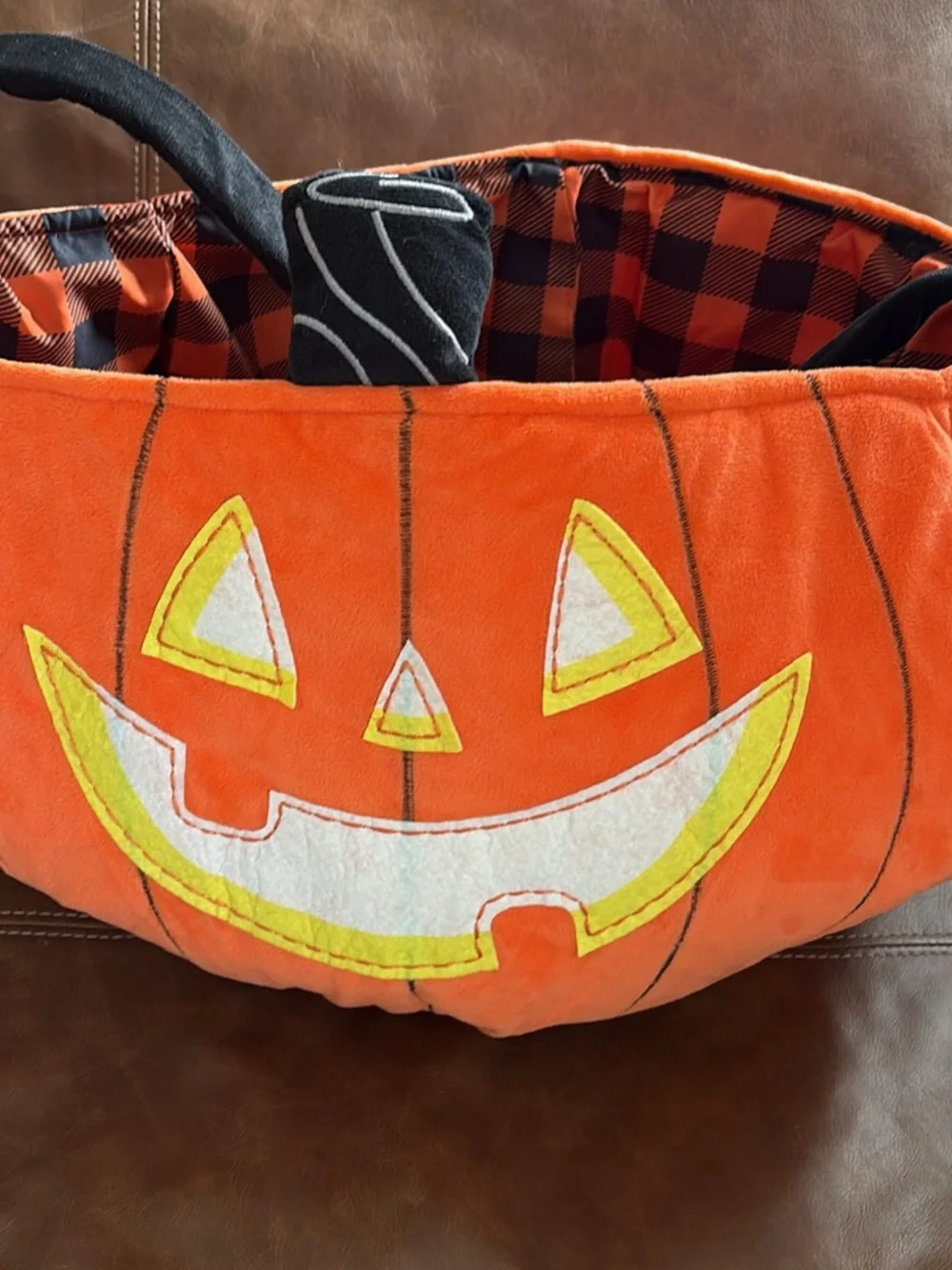Halloween Jack-O'-Lantern Candy Basket - Orange
